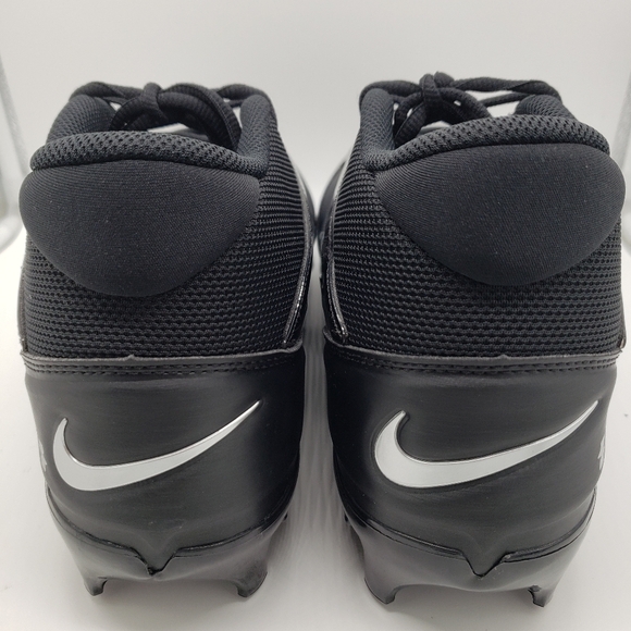 Nike Alpha Menace 4 Pro Football Cleats Black/Silver - Picture 3 of 8